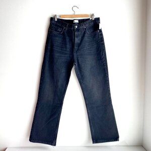 NWT Zara  Black Wash High Rise Reg Lenght Classic Jeans 12